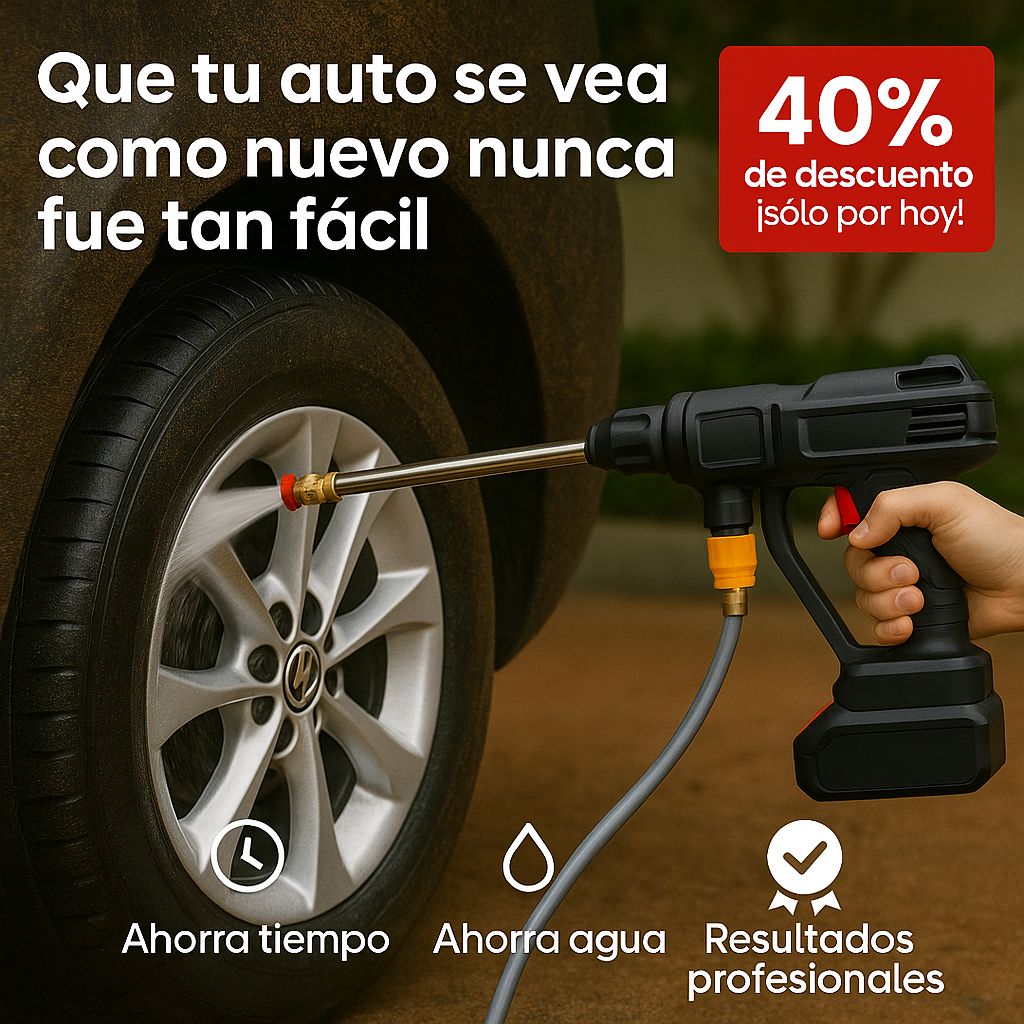 Hidrolavadora Eléctrica Inalámbrica + Batería adicional de regalo