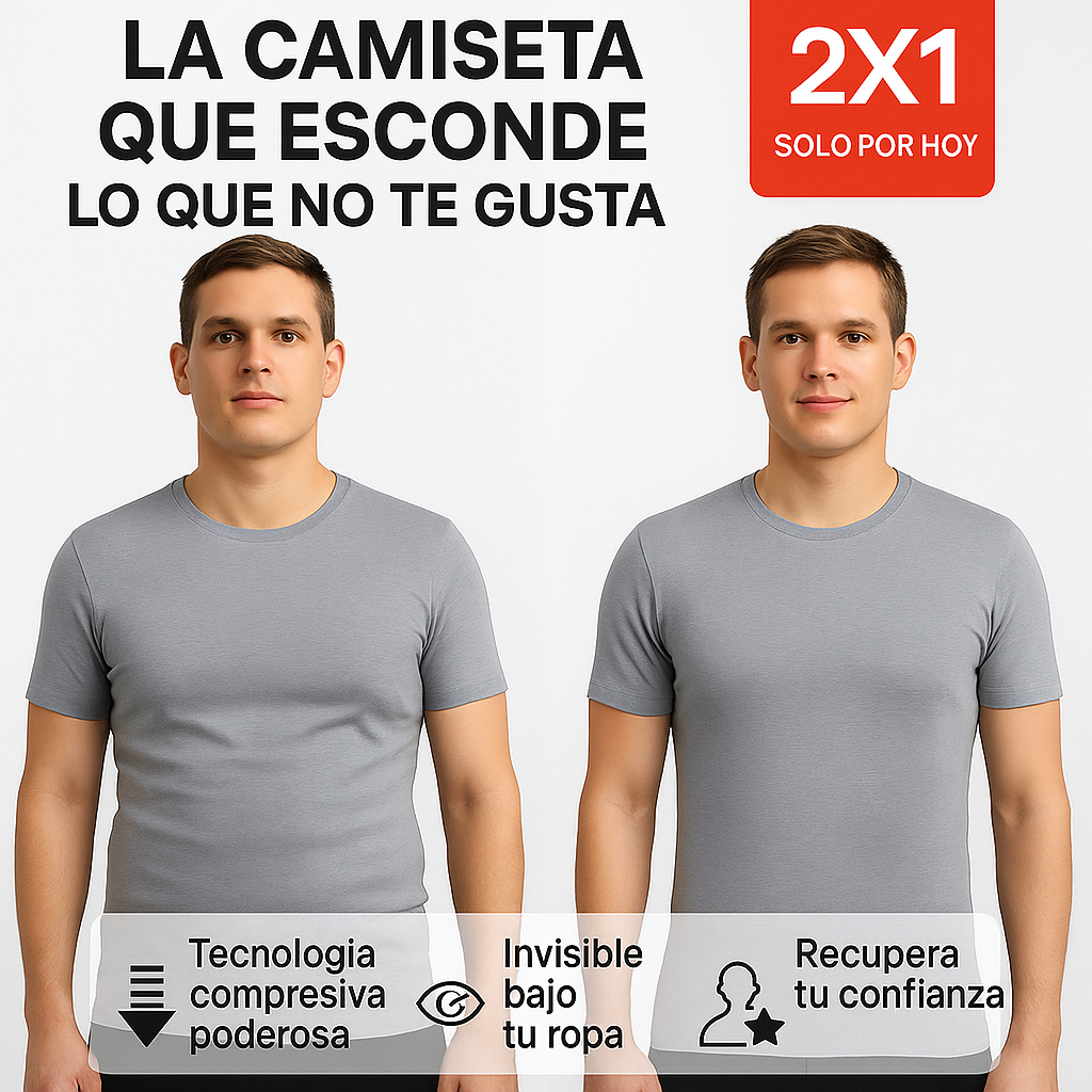 Camiseta Compresiva ShaperMan™ ¡2X1 SÓLO POR HOY!